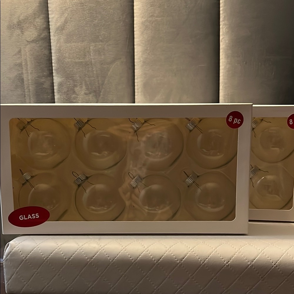 Christmas Clear Glass Ornaments